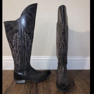 Ariat Black Murietta Leather Over the Knee Boots